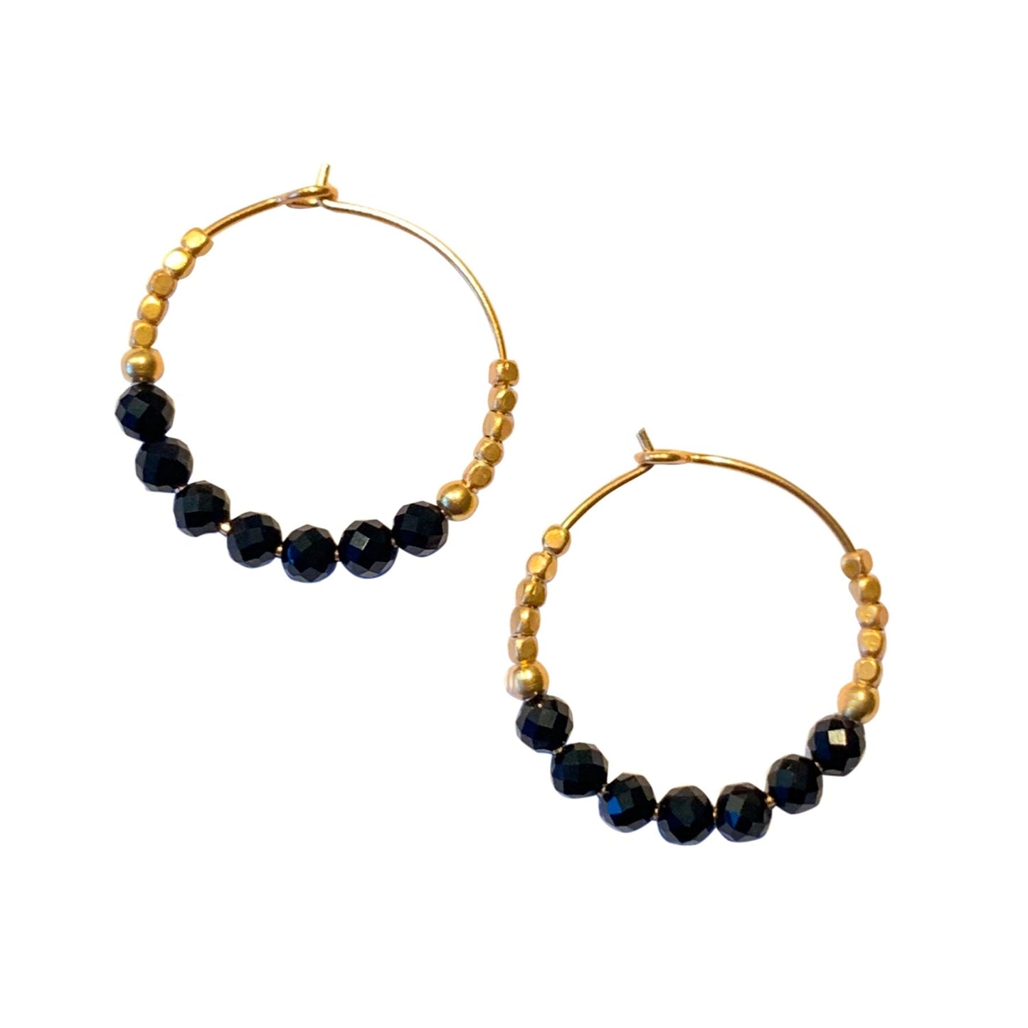 IBU JEWELS Creolen Onyx EU14