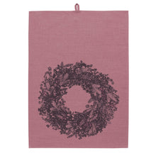 Lade das Bild in den Galerie-Viewer, FROHSTOFF Geschirrtuch Leinen Kranz Erika