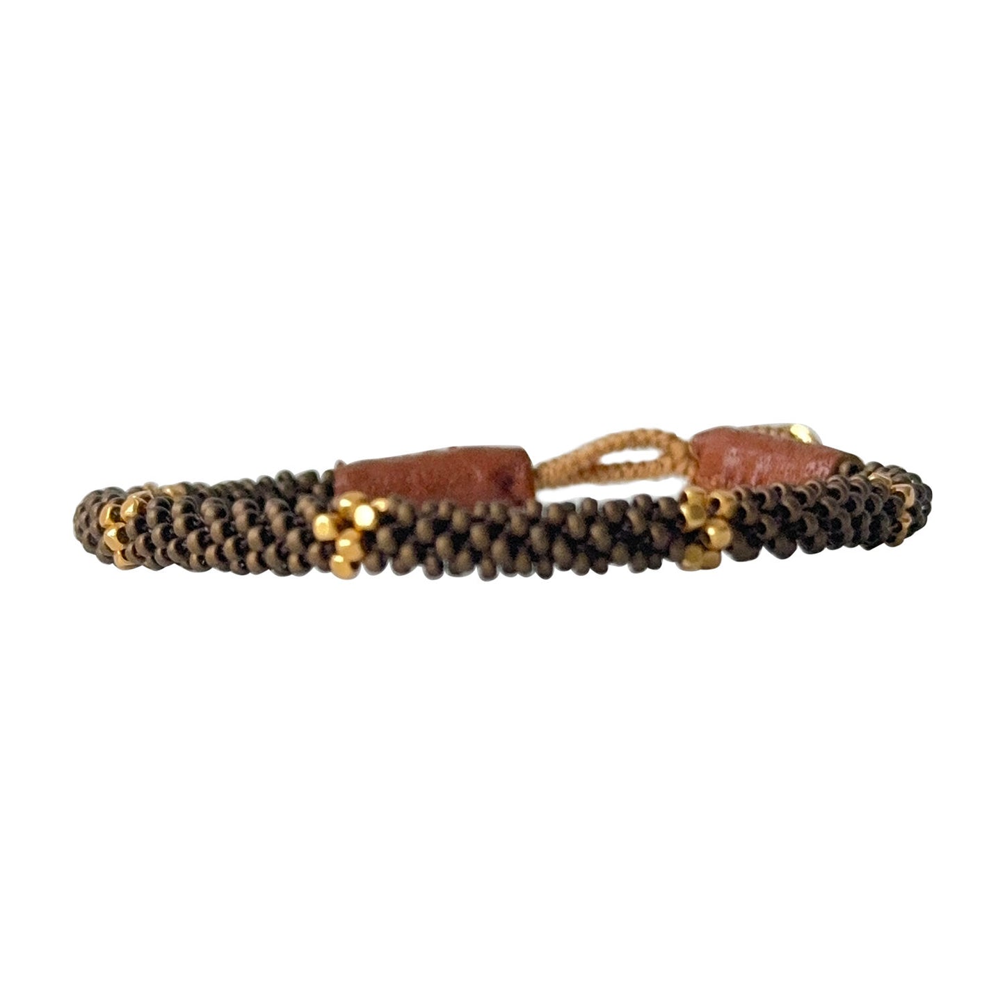 IBU JEWELS Armband Cap Bundle Bronze GH06