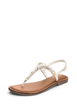 Lade das Bild in den Galerie-Viewer, HEY MARLY Zehentrenner Topping Precious Pearl Crema