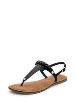 Lade das Bild in den Galerie-Viewer, HEY MARLY Zehentrenner Topping Braided Black