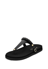 Lade das Bild in den Galerie-Viewer, HEY MARLY Zehentrenner Topping Braided Black