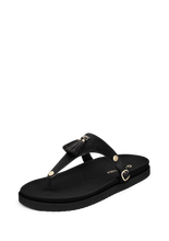 Lade das Bild in den Galerie-Viewer, HEY MARLY Zehentrenner Topping Pom de Paris Black