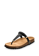 Lade das Bild in den Galerie-Viewer, HEY MARLY Zehentrenner Topping Braided Black