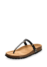 Lade das Bild in den Galerie-Viewer, HEY MARLY Zehentrenner-Sandale Casual Cork Black