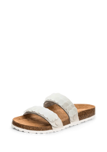 Lade das Bild in den Galerie-Viewer, HEY MARLY Sandalen Topping Shiny Plate Crema