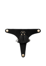 Lade das Bild in den Galerie-Viewer, HEY MARLY Zehentrenner Topping Pom de Paris Black