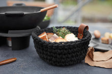 Lade das Bild in den Galerie-Viewer, ASA SELECTION Häkelkorb Black in 3 Größen