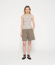 Lade das Bild in den Galerie-Viewer, 10 DAYS AMSTERDAM Tank Rib Top Stripes Ecru/Sage