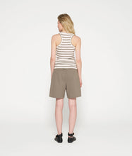 Lade das Bild in den Galerie-Viewer, 10 DAYS AMSTERDAM Tank Rib Top Stripes Ecru/Sage