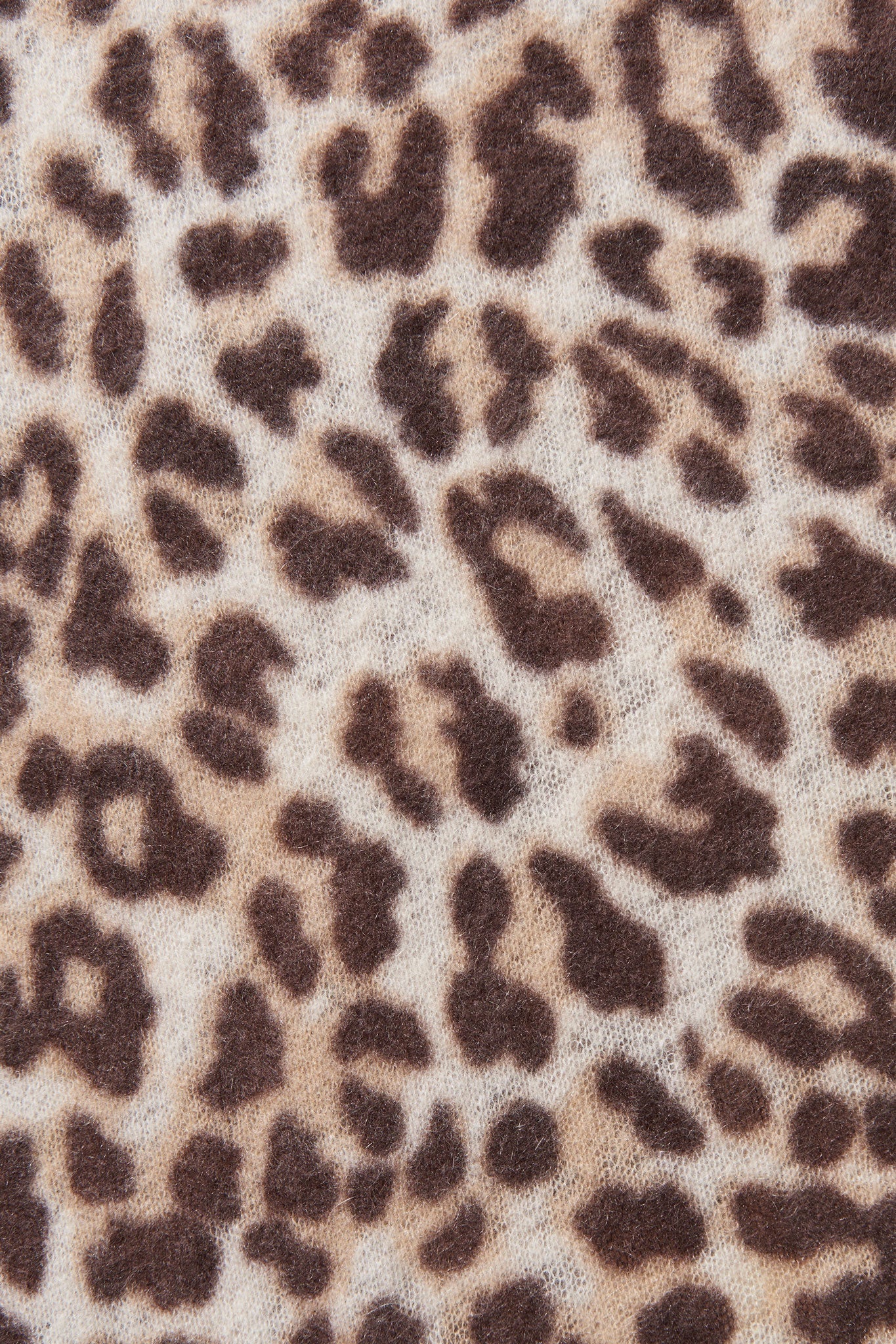 PURSCHÖN Pure Cashmere 3-Eck Tuch Leo beige-schoko