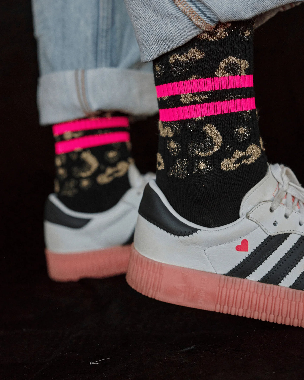 OOLEY Socken Leo Allover Black
