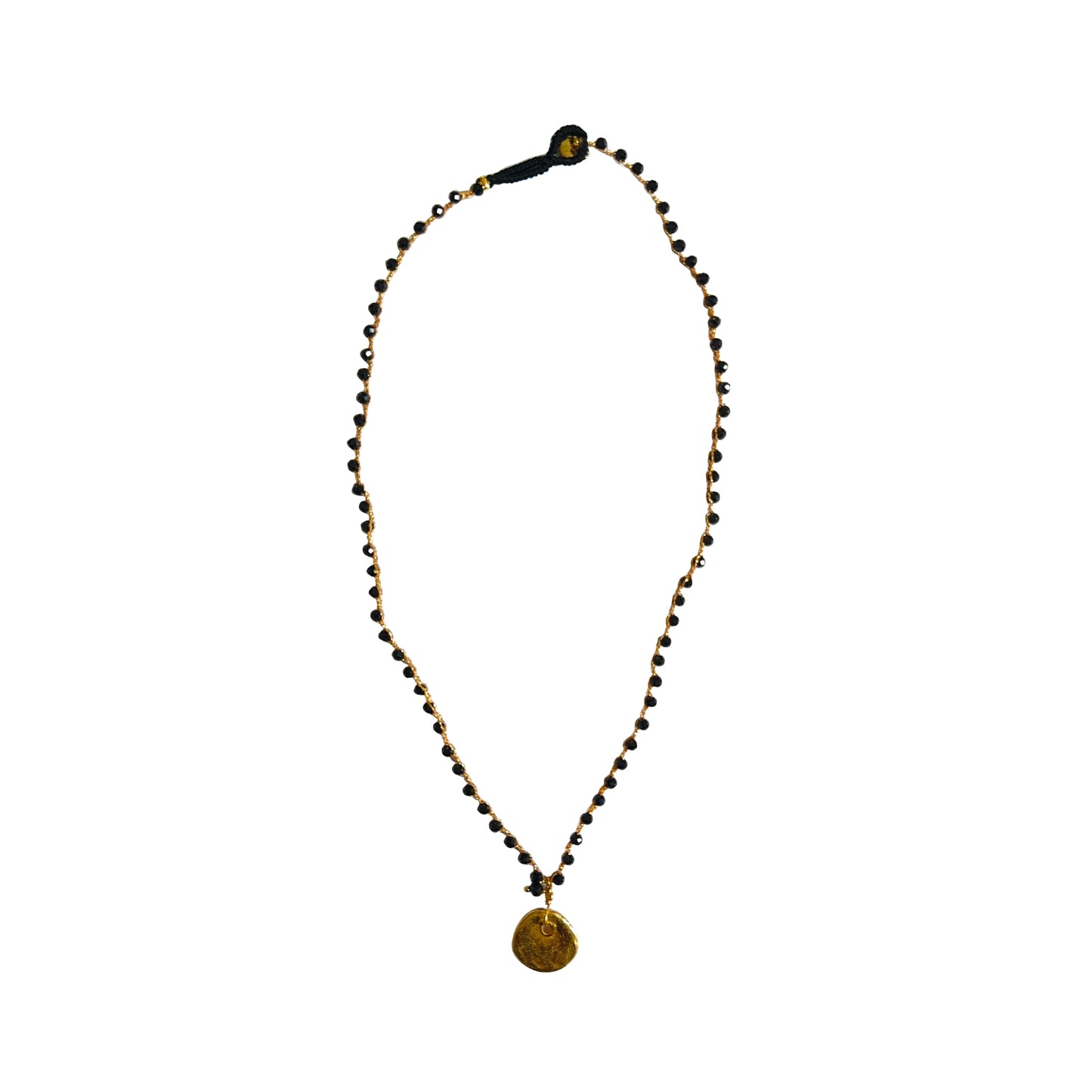 IBU JEWELS Halskette Onyx Fine NJ14