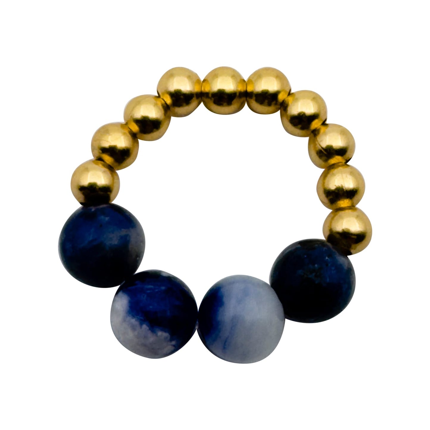 IBU JEWELS Ring Bo Blue Sodalite RO17