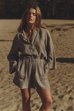 Lade das Bild in den Galerie-Viewer, PENN & INK N.Y. Shorts aus Leinen - Cool Grey