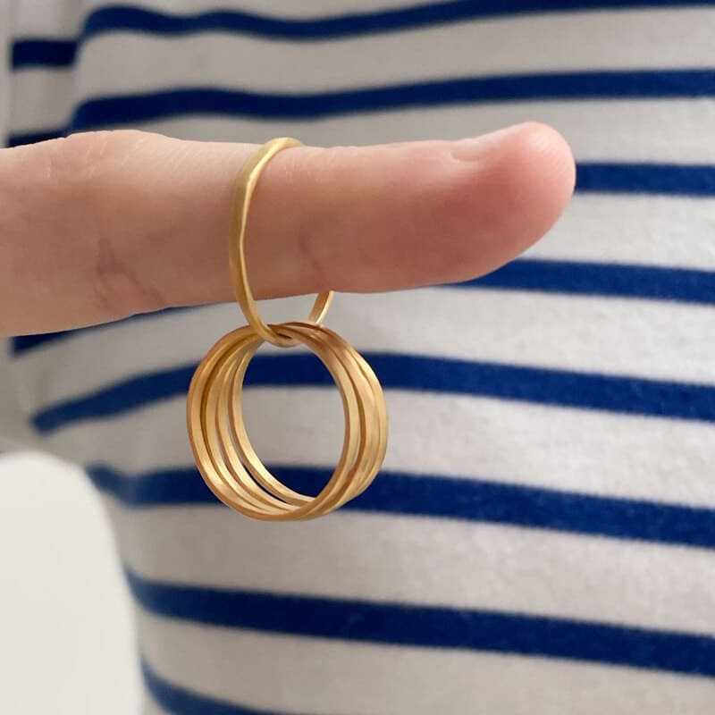 SUSI CALA Sophie 5 Twin Ring Gold Plated SHAT5-01