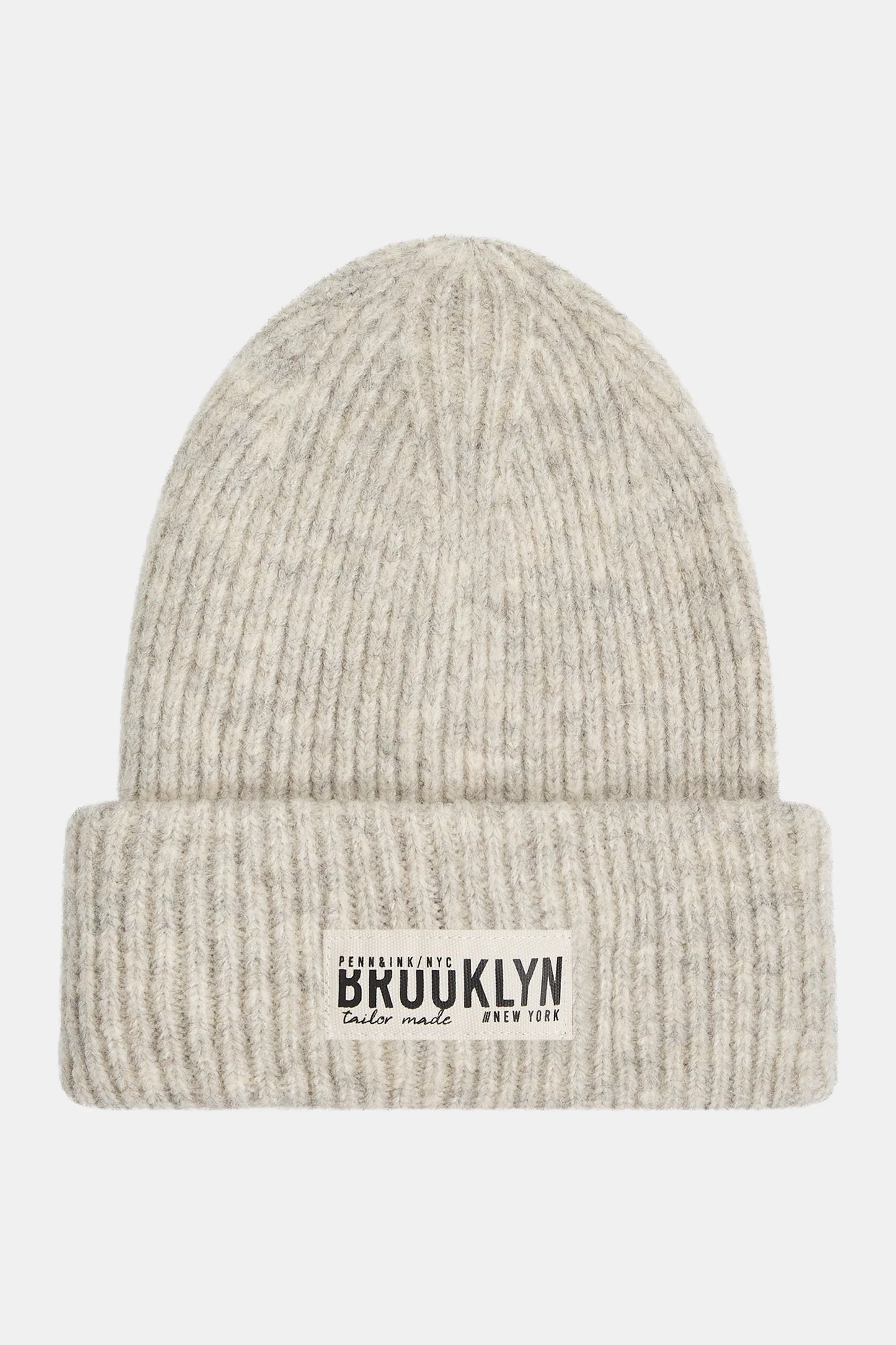 PENN & INK N.Y. Beanie Beige Logo