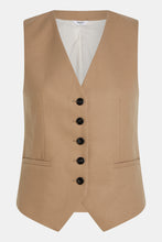 Lade das Bild in den Galerie-Viewer, PENN & INK N.Y. Waistcoat Weste Camel
