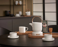 Lade das Bild in den Galerie-Viewer, ASA SELECTION Teekanne mit Holzgriff Weiss