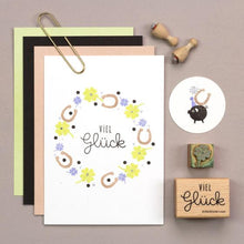 Lade das Bild in den Galerie-Viewer, PERLENFISCHER Stempel A240 Viel Glück 2