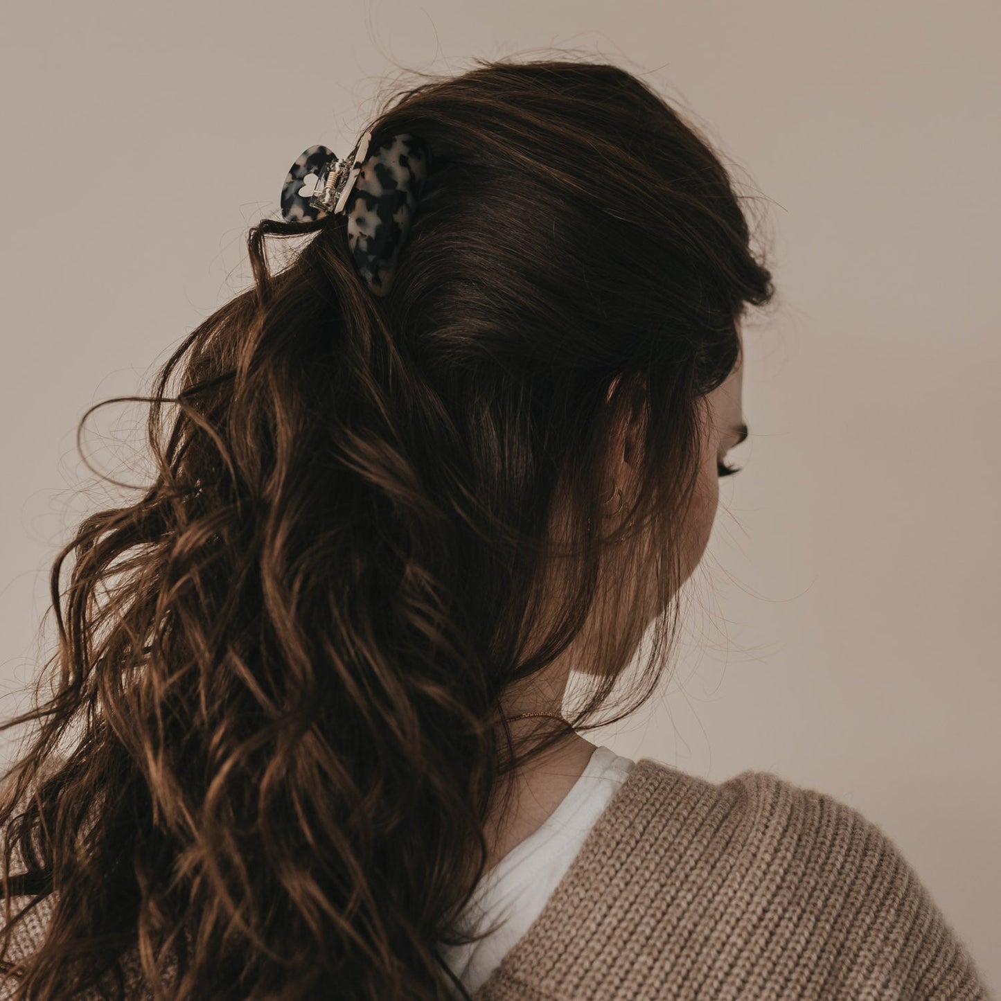 EULENSCHNITT Große Haarspange Herz Leo