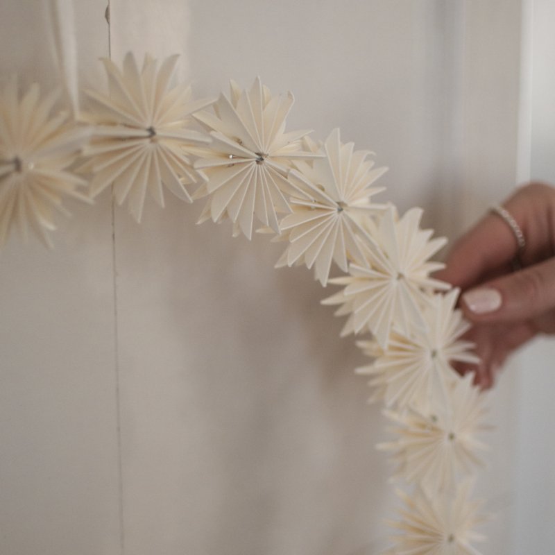 DBKD Paper Flake Wreath