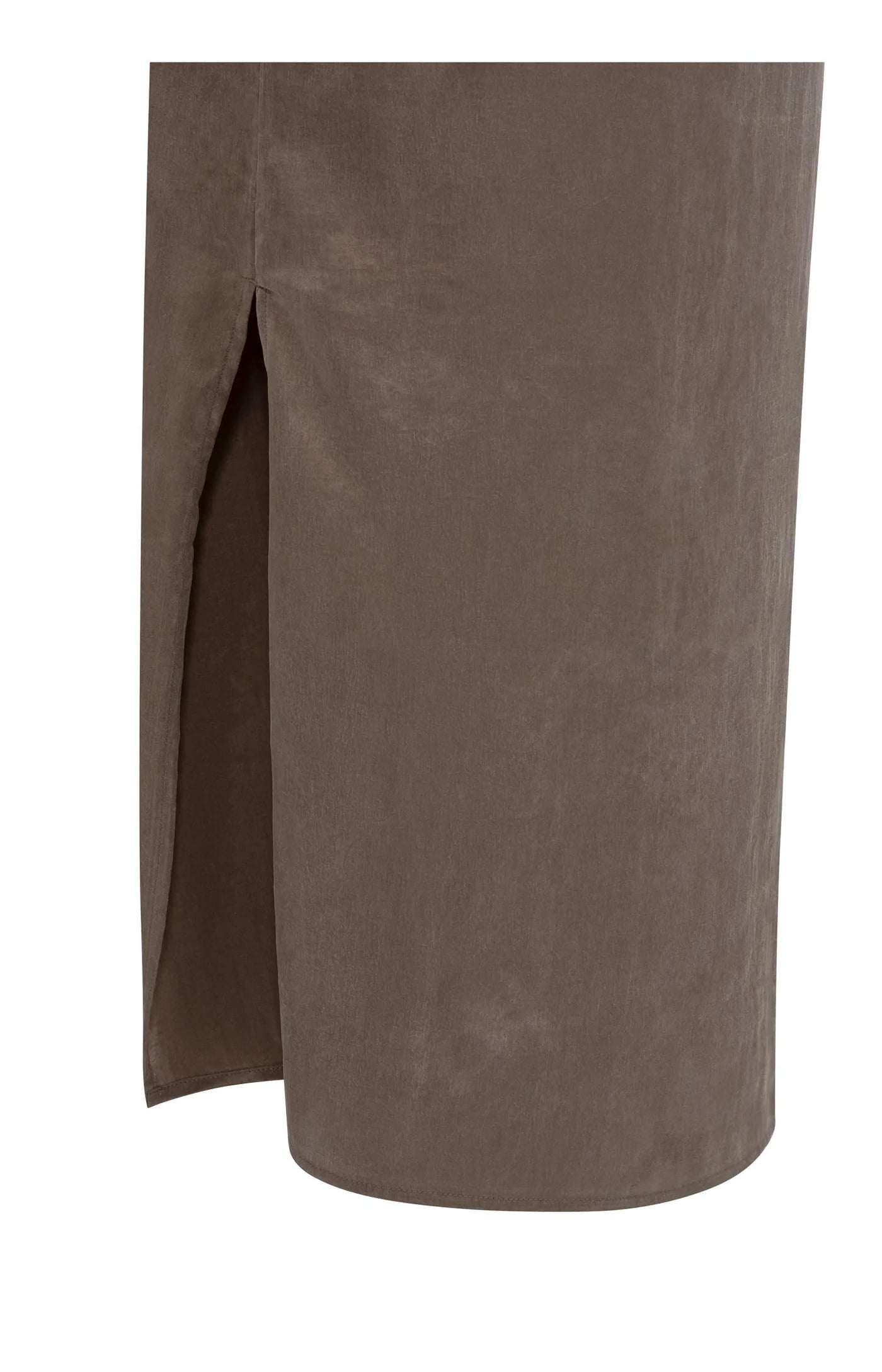 YAYA Kleid in Knitteroptik - Washed Brown