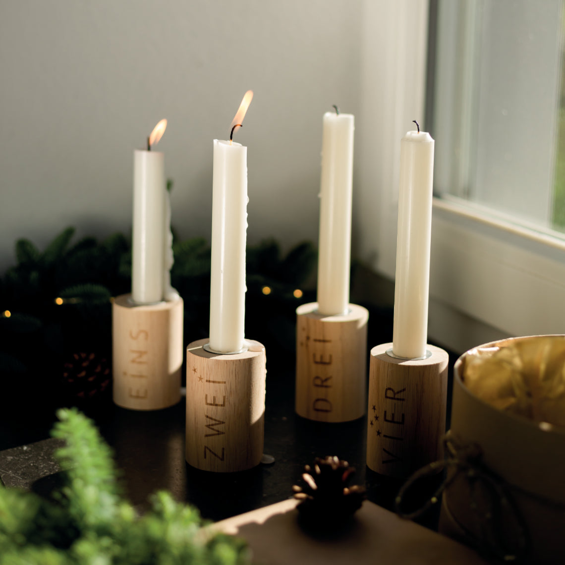 RAEDER DESIGN Adventslicht Set aus 4
