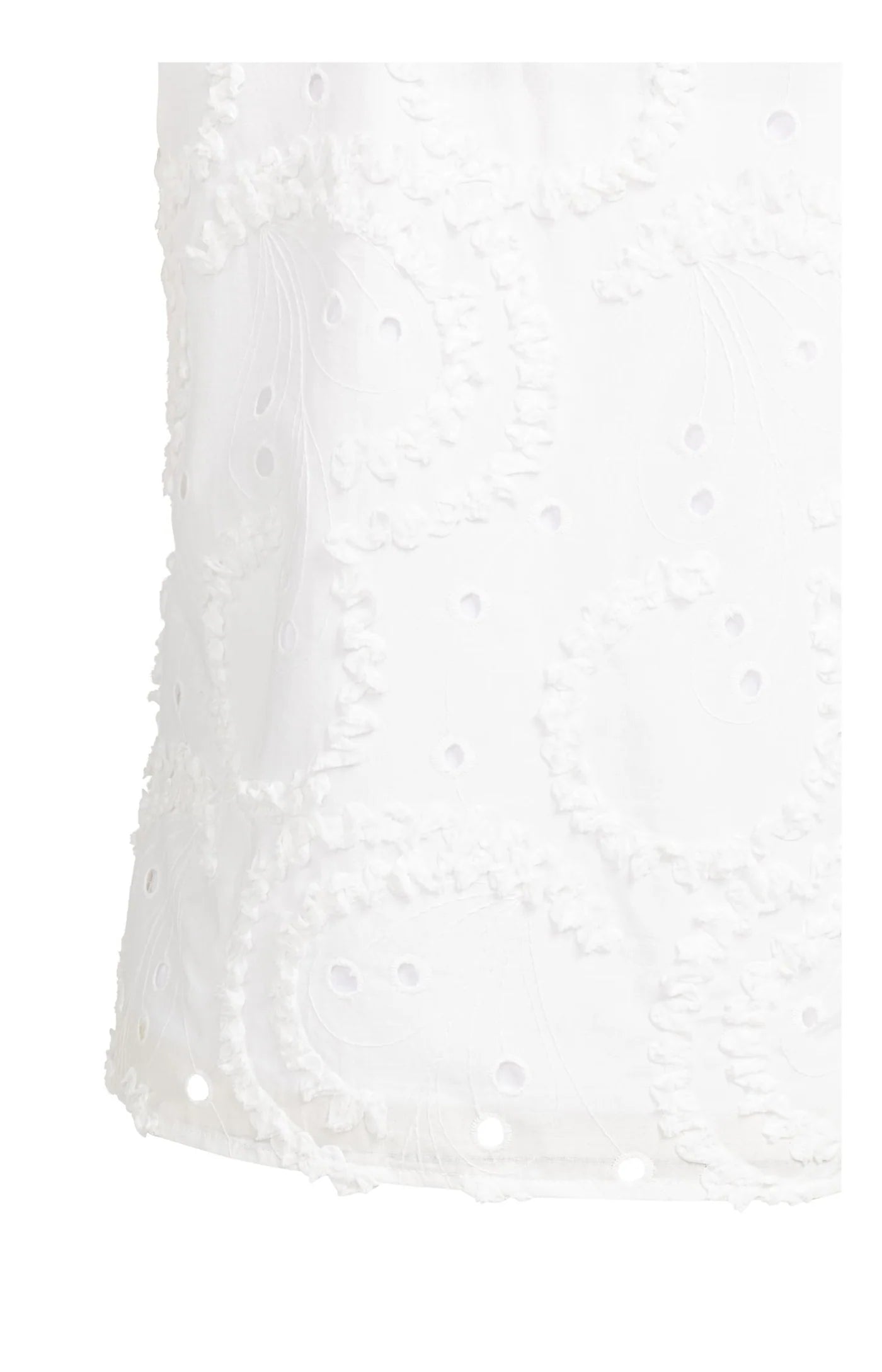 YAYA Ärmelloses Oberteil mit Stickerei Snowfade White