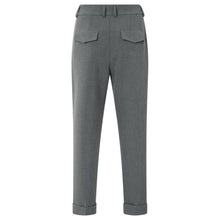 Lade das Bild in den Galerie-Viewer, YAYA Hose mit hohem Bund Black Oyster Melange