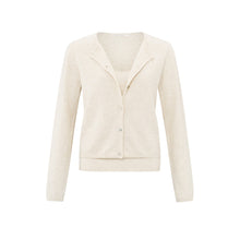 Lade das Bild in den Galerie-Viewer, YAYA Cardigan mit Tanktop Natur
