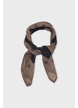 Lade das Bild in den Galerie-Viewer, CARE BY ME Wheat Scarf - Voile Schal Brown/ Black