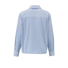Lade das Bild in den Galerie-Viewer, YAYA Gestreifte Bluse Blau