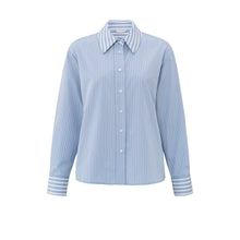 Lade das Bild in den Galerie-Viewer, YAYA Gestreifte Bluse Blau