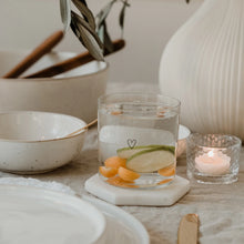 Lade das Bild in den Galerie-Viewer, EULENSCHNITT Trinkglas Herz schwarz