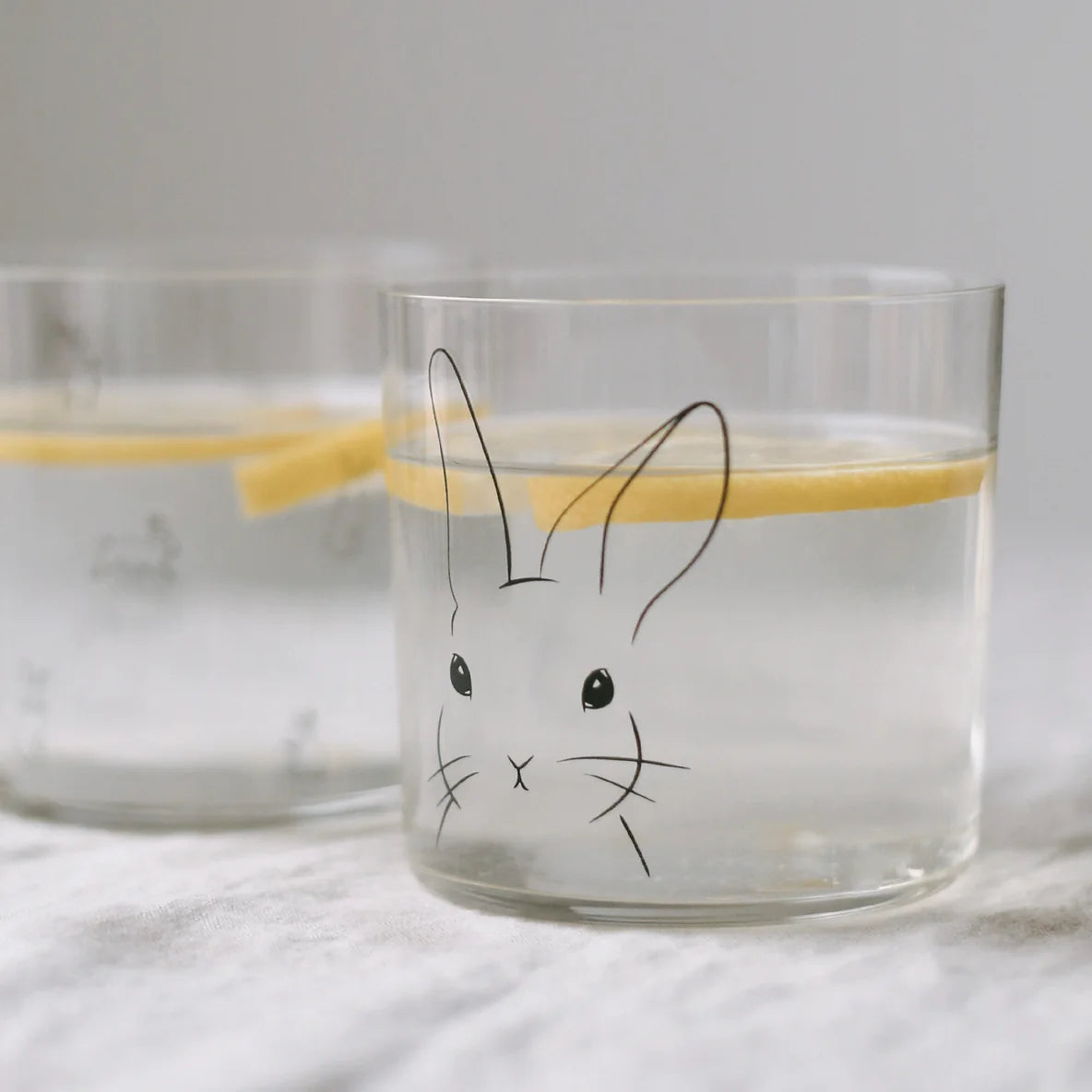 EULENSCHNITT Trinkglas Hase