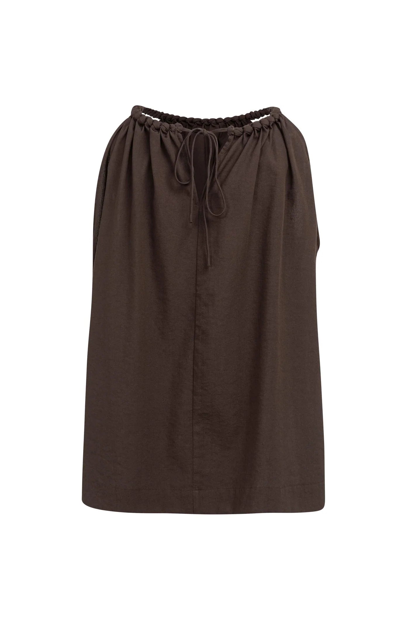 YAYA Trägertop mit geflochtener Neckline - Aubergine Purple