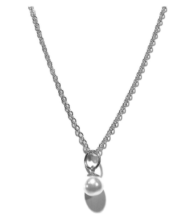 GNOES AMSTERDAM Panzerhalskette mit Kristallperle Sterlingsilber
