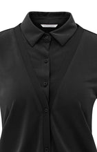 Lade das Bild in den Galerie-Viewer, YAYA Jerseybluse mit Balloonärmel im Lagenlook Black