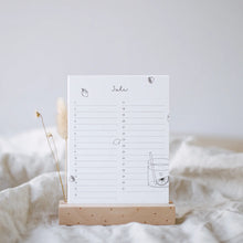 Lade das Bild in den Galerie-Viewer, EULENSCHNITT Tischkalender Geburtstage Blumenmädchen