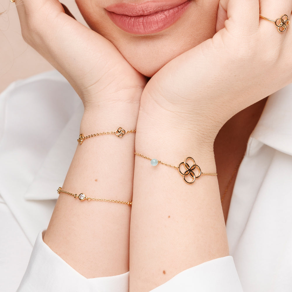 LEAF Armkette Clover Charm Sterlingsilber