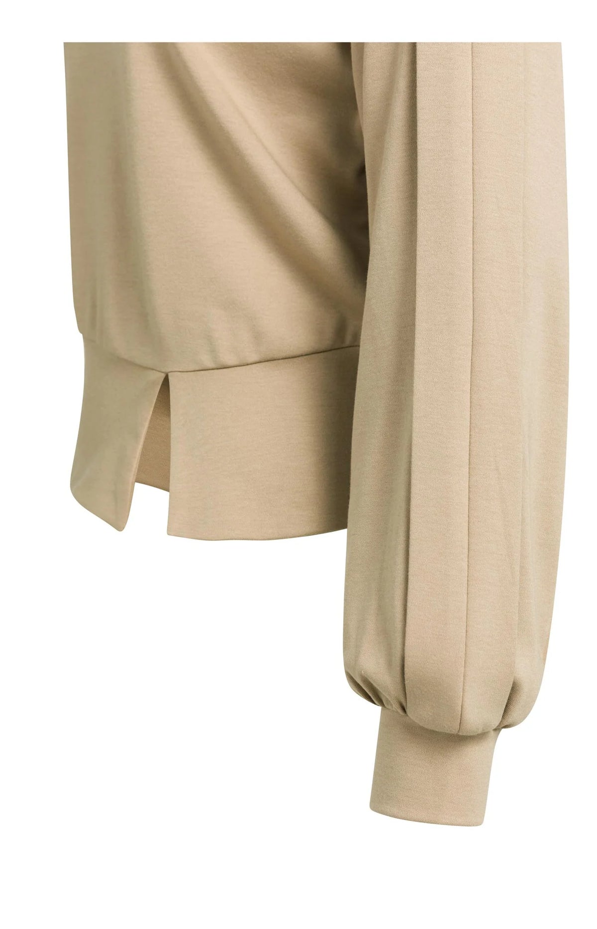 YAYA Pullover mit Faltdetail - Cornstalk Brown
