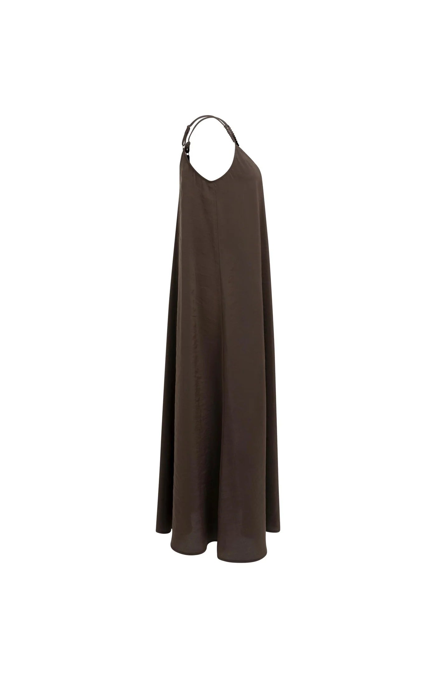 YAYA Long Strappy Dress - Aubergine Purple