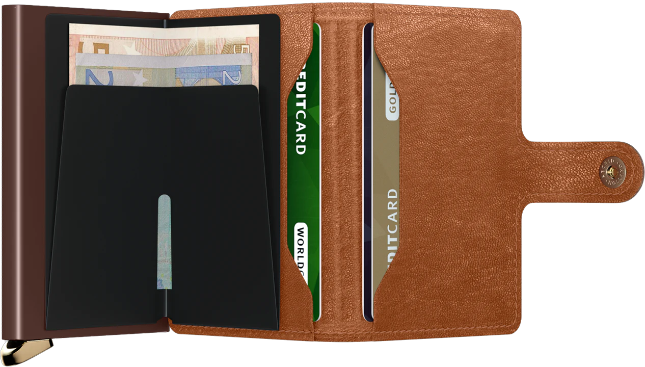 SECRID Miniwallet Premium Emboss Cognac