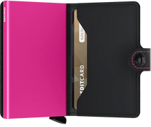 Lade das Bild in den Galerie-Viewer, SECRID Miniwallet Matte Black & Fuchsia