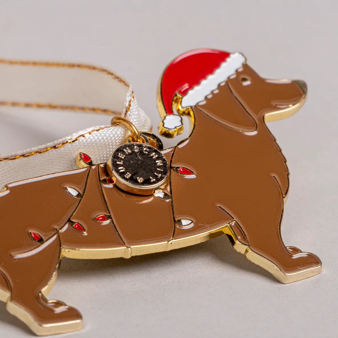 EULENSCHNITT Baumschmuck Weihnachtsdackel