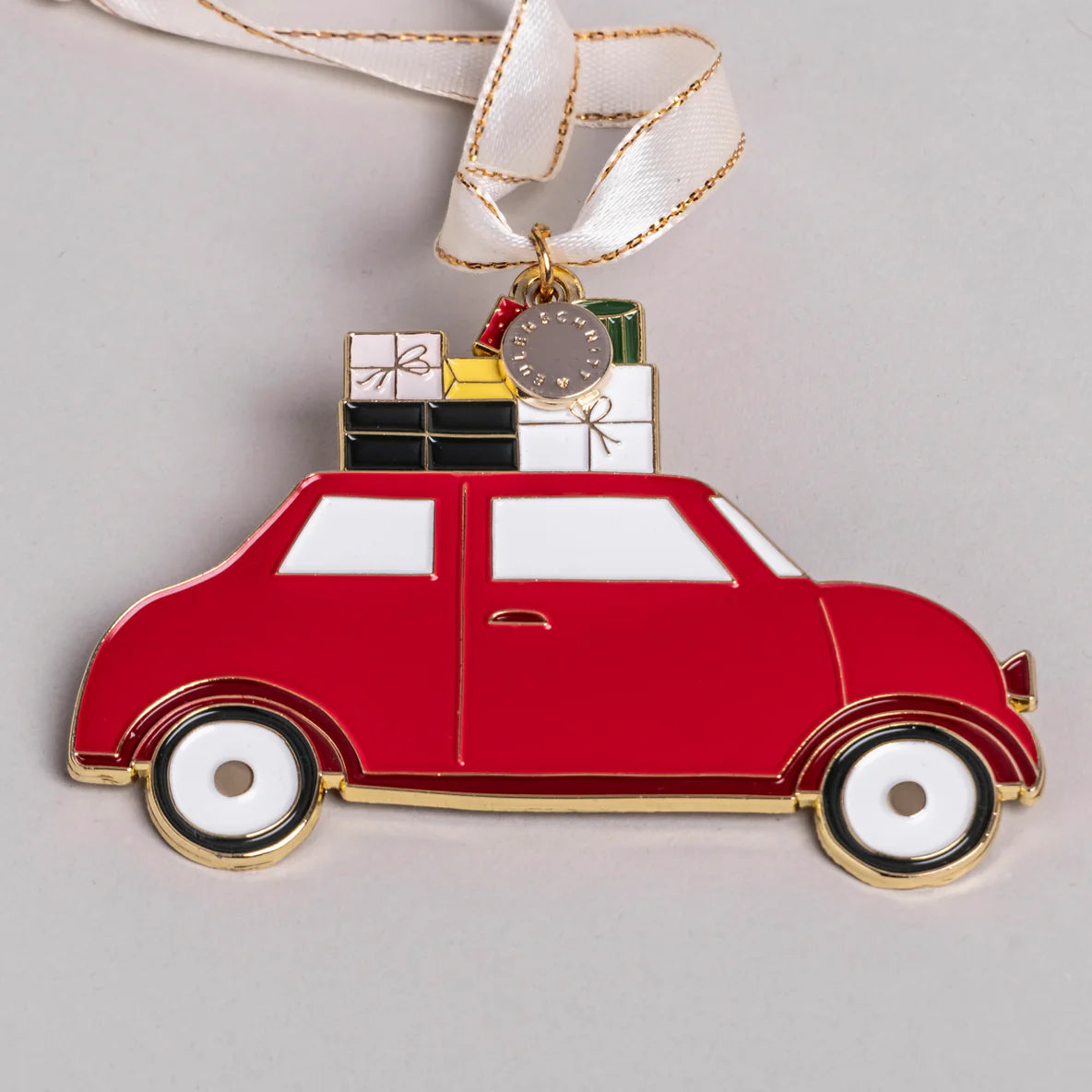 EULENSCHNITT Baumschmuck Weihnachtsauto