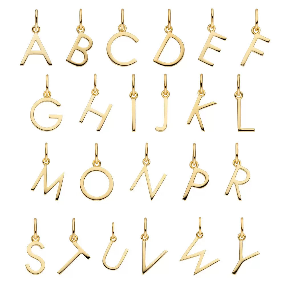 LEAF Creole mit Buchstabe Gelbgold