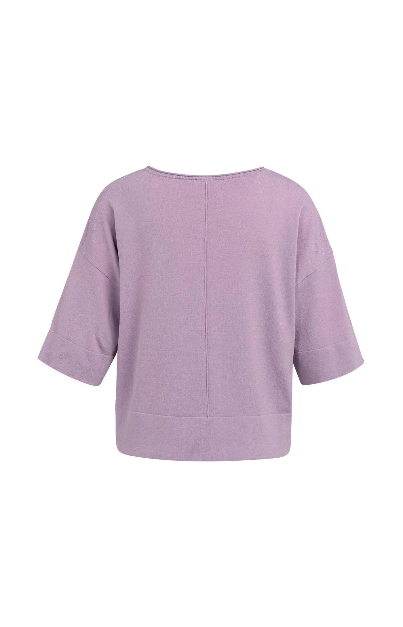 YAYA Oversize-T-Shirt aus Feinstrick Lavendel