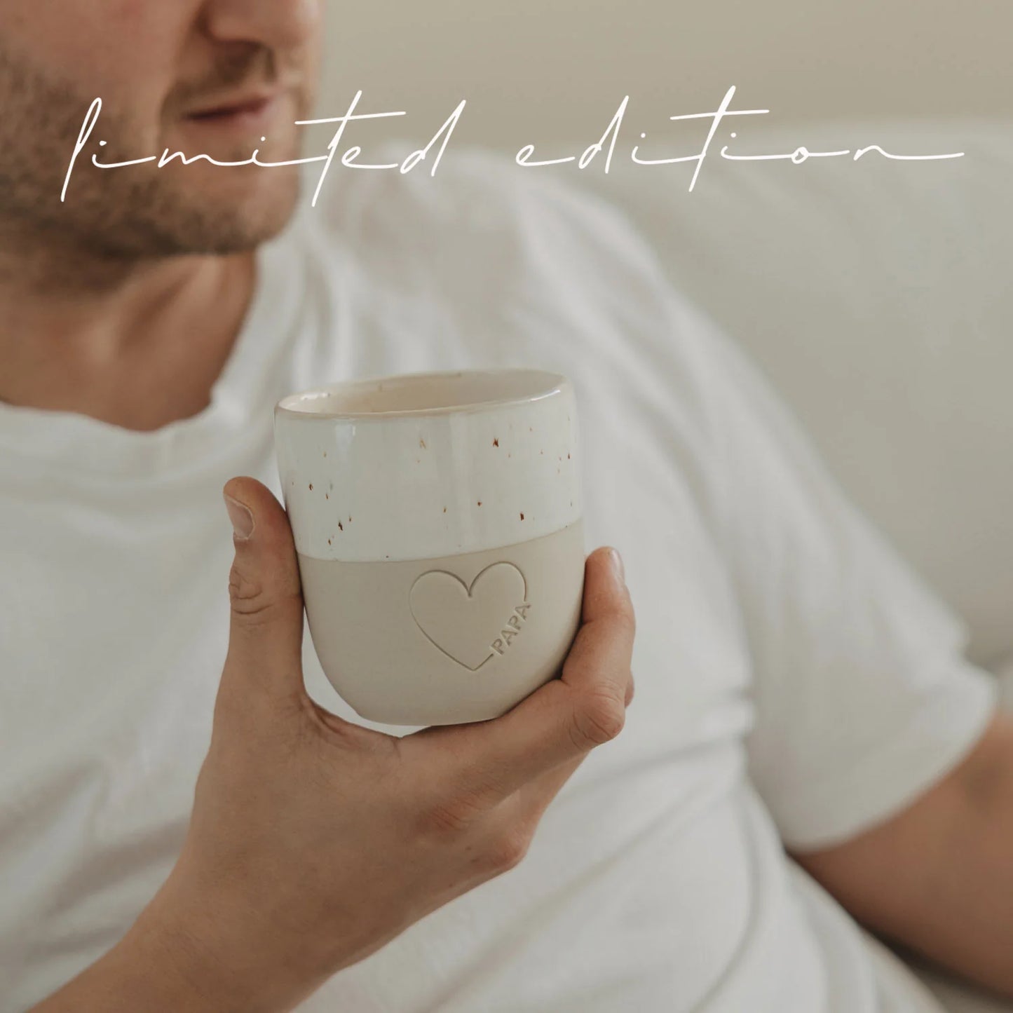 EULENSCHNITT Becher Großes Herz Papa - Limited Edition